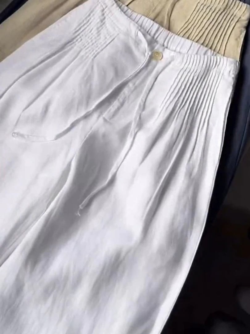 Annabelle wide-leg pants displayed in multiple available color options