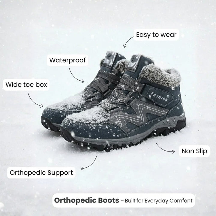 Anne waterproof boots in Purple colorway displayed on a neutral background