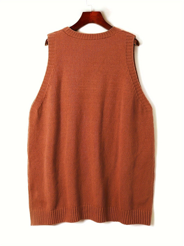 Close-up of vest hem and side seam detail showing clean, polished finish