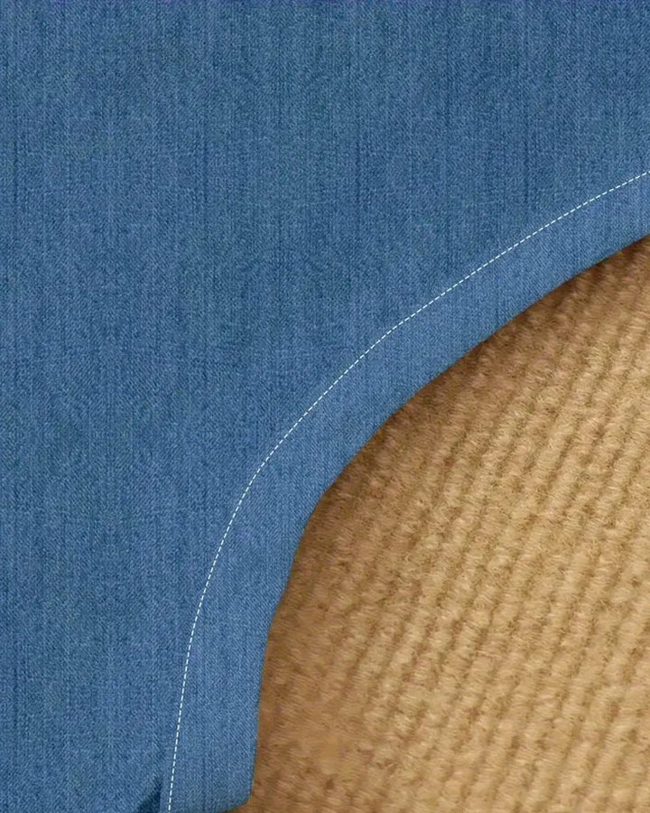 Close-up of the Arianna sleeveless dress hem and length detail