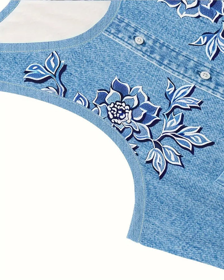 Detail shot of Arianna sleeveless dress shoulder and armhole cut