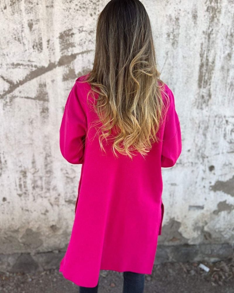 Multiple color options of the Arlene long sleeve cardigan displayed side by side