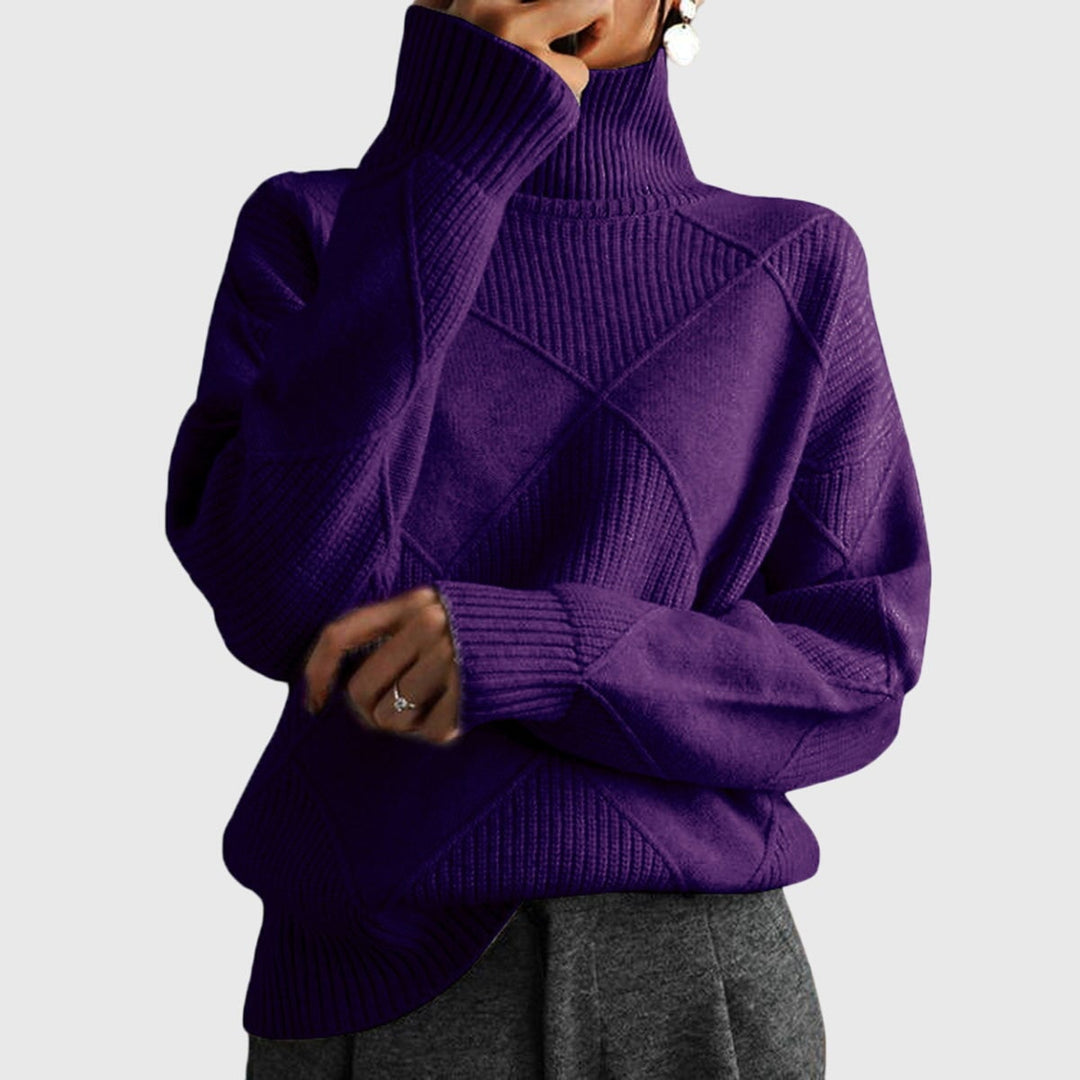 Classic black turtleneck sweater from Florimay shown in a polished everyday outfit