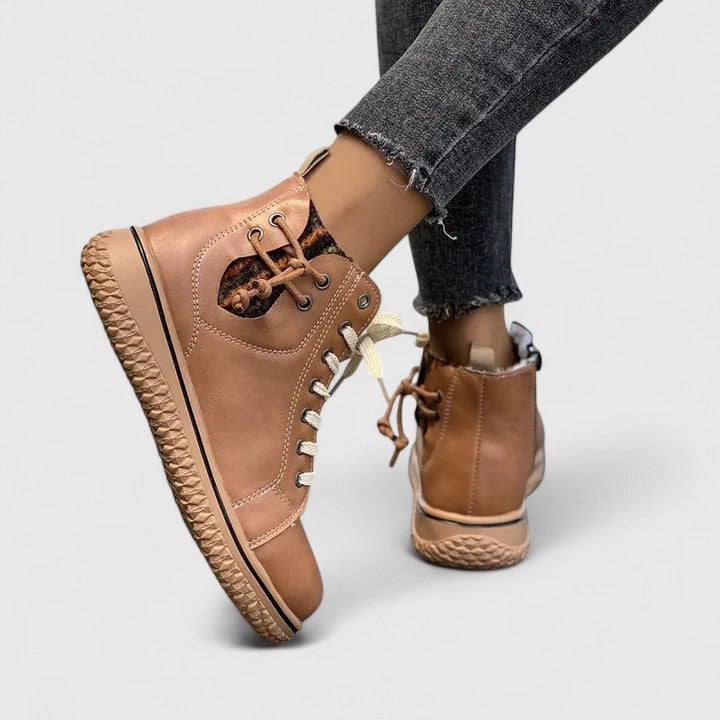 Beatrice ankle boots styled with skinny jeans, casual outfit flat lay