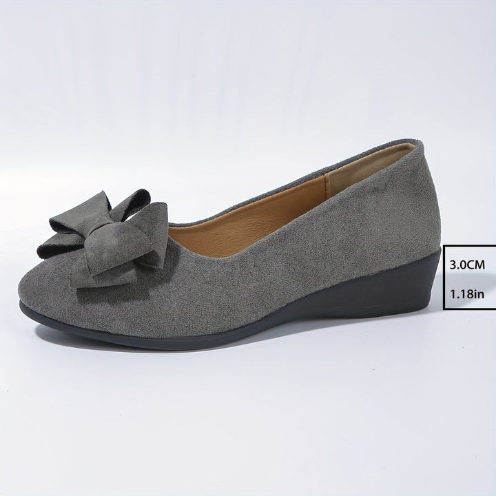 Blue Bella ballet flats, sole and heel view