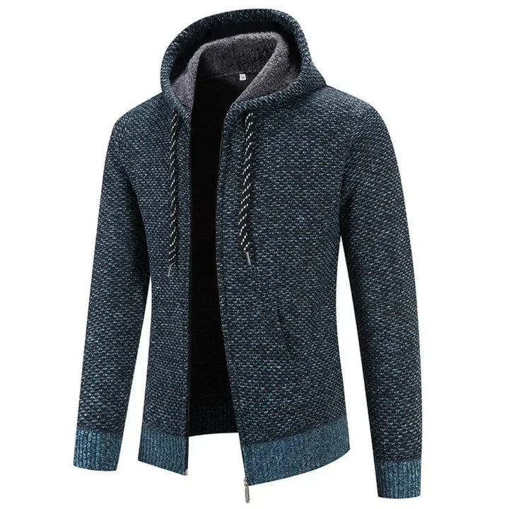 Close-up of the knit texture and craftsmanship on the Bellatore stylish sweater vest in green