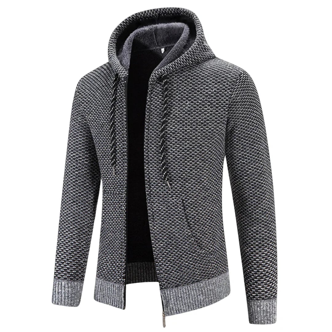 Brown Bellatore knit sweater vest displayed on a model showing tailored slim-fit silhouette