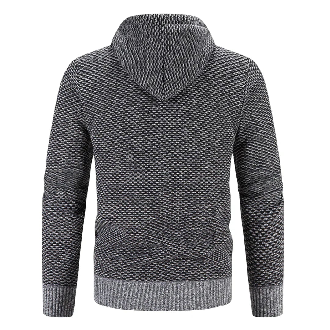 Collage of the Bellatore stylish knit sweater vest shown in Blue, Green, Grey, Brown, and Red colorways