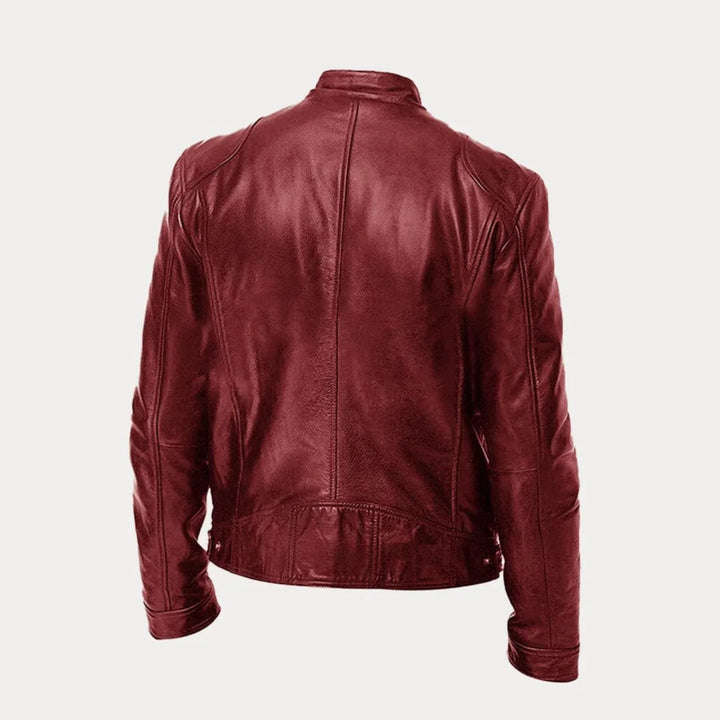 Size range overview of casual jacket displayed in all five available colors