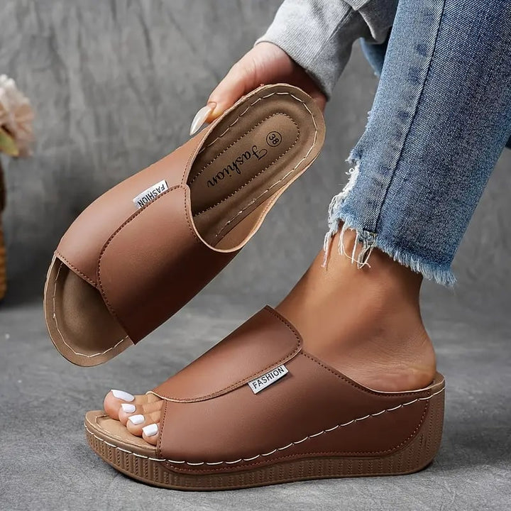 Blair cushioned support shoe in white shown from the front on a clean background