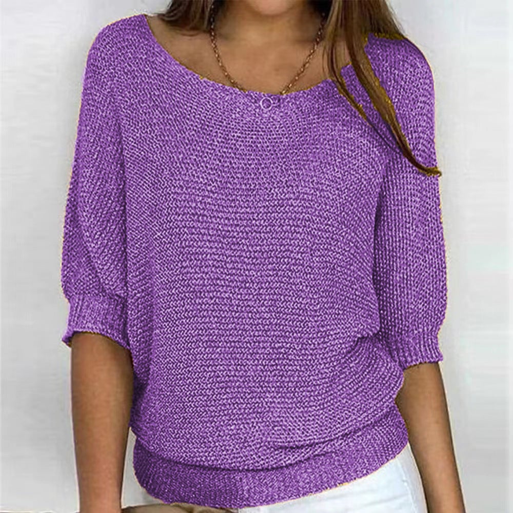 Carla comfort sweater in multiple color options displayed side by side