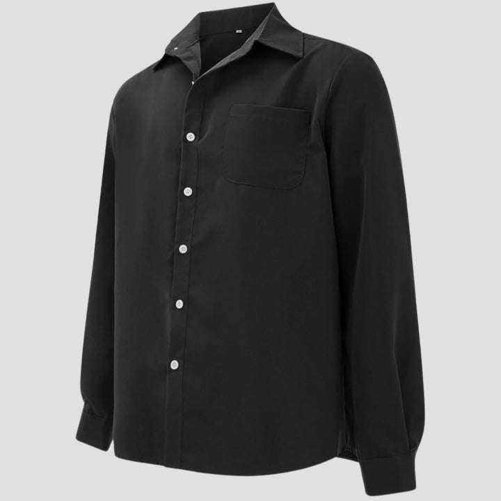 Size range detail shot of military shirt label from S to 5XL
