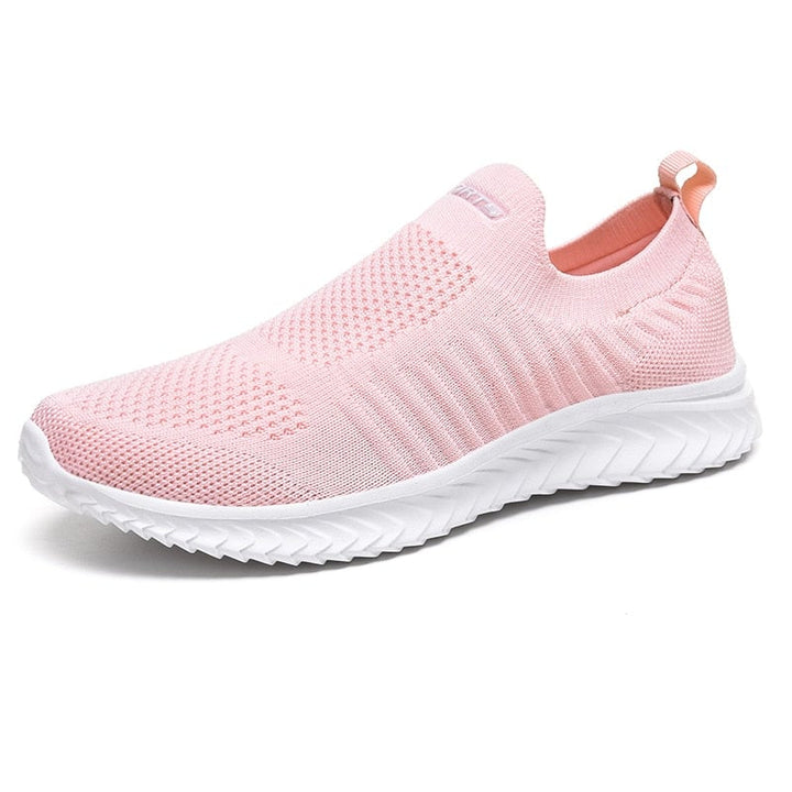 Celeste women's arch support shoes in Pink, angled front view on a clean white background