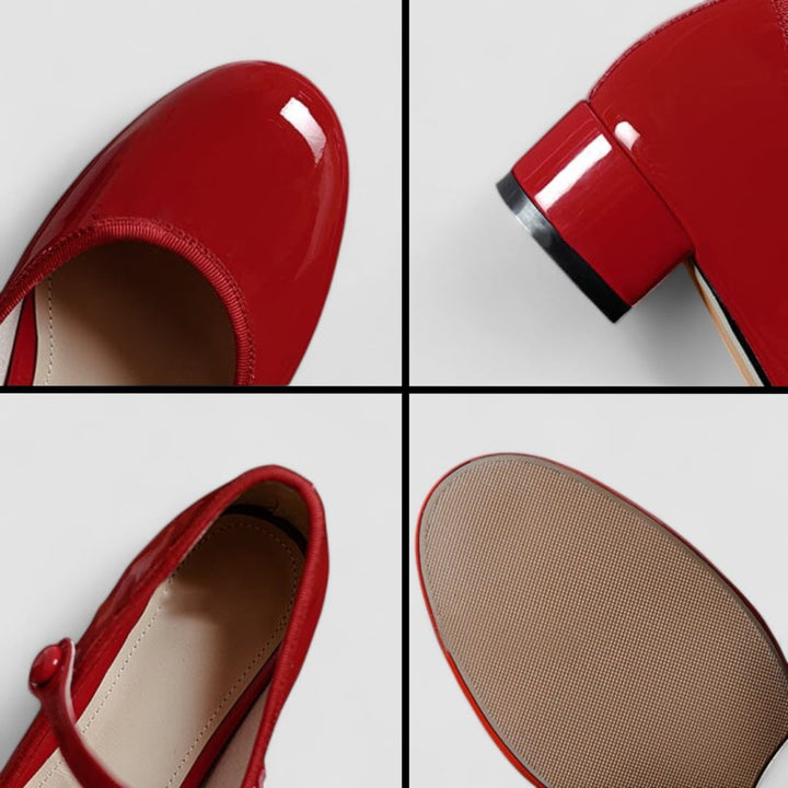 Classic elegant shoe in black styled next to a flowy dress hem to illustrate versatile everyday pairing