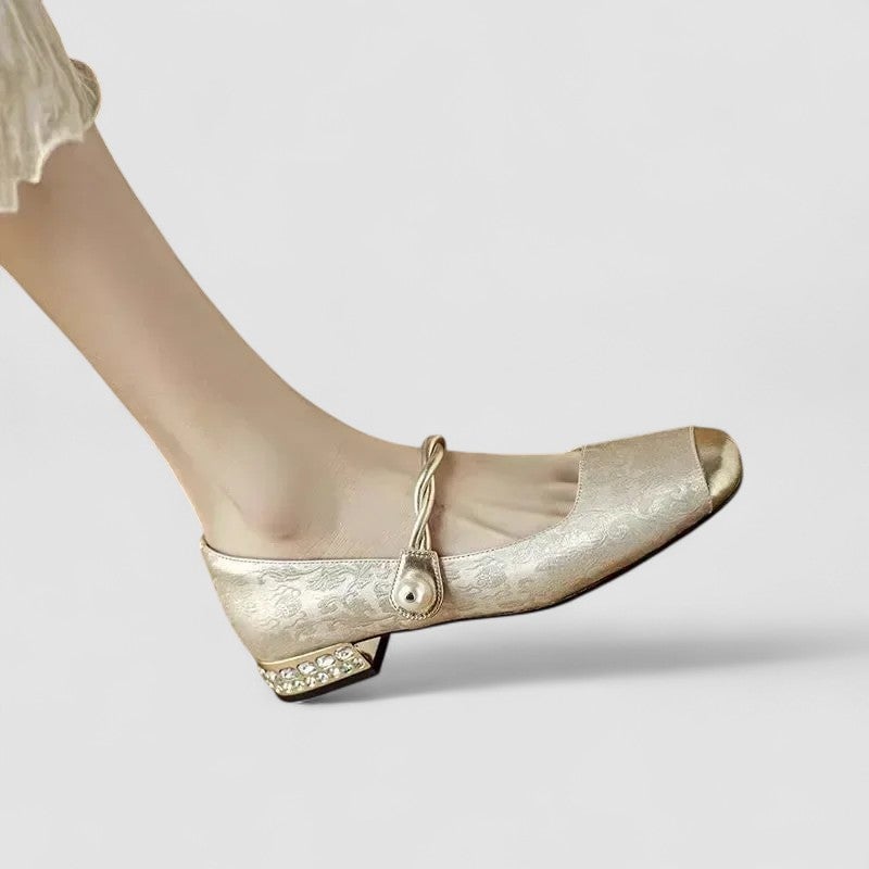 Flat lay of all three color options — green, black, and beige — orthopedic mary jane shoes