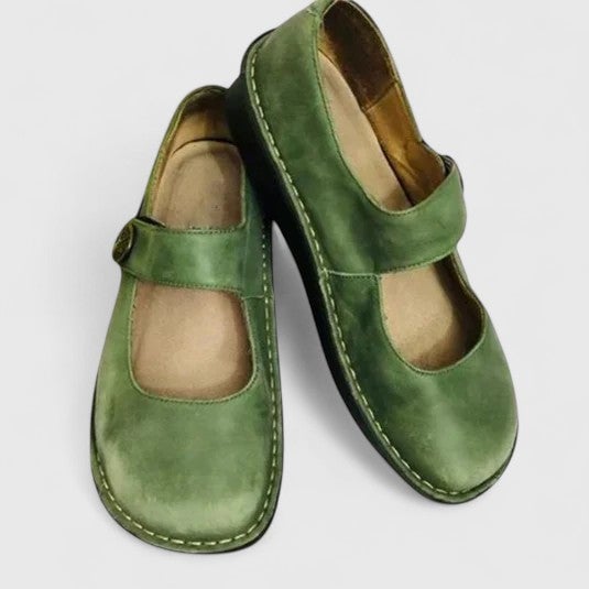 Danielle orthopedic comfort shoe in a streamlined silhouette, shown from the side to highlight its refined design