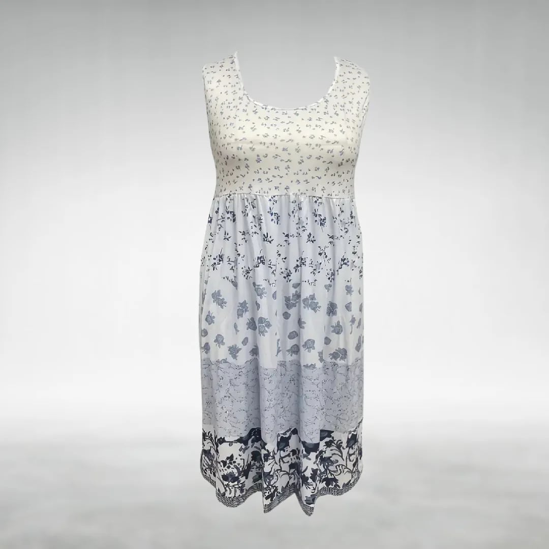 Close-up of the refined lace detailing and elegant finishing on the Darby evening dress
