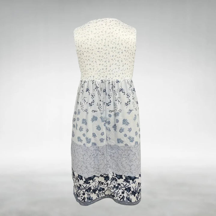 Darby lace flowy evening dress shown in available colors yellow, blue, and pink