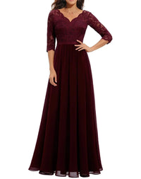 Burgundy Quarter Sleeve