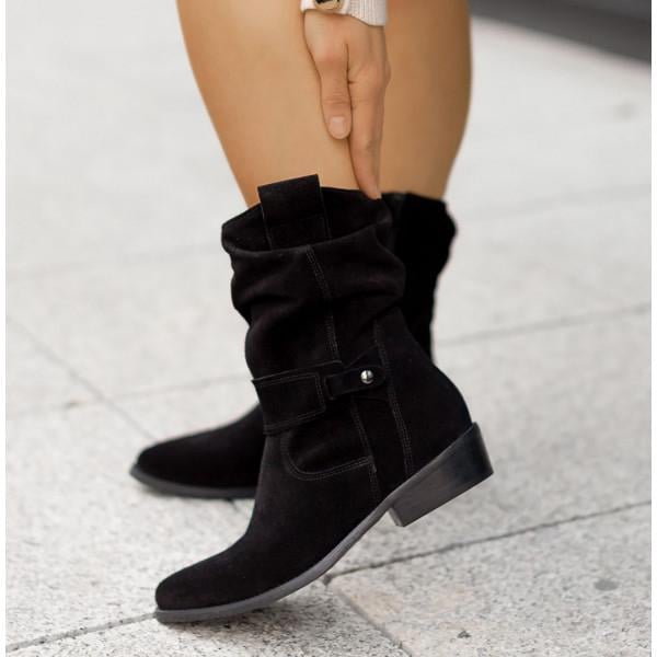 Pair of Eileen ankle boots in Arizona Brown shown from the side to highlight the cushioned sole