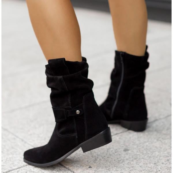 Eileen ankle boots in Arizona Brown shown from above to highlight the toe-friendly forefoot shape