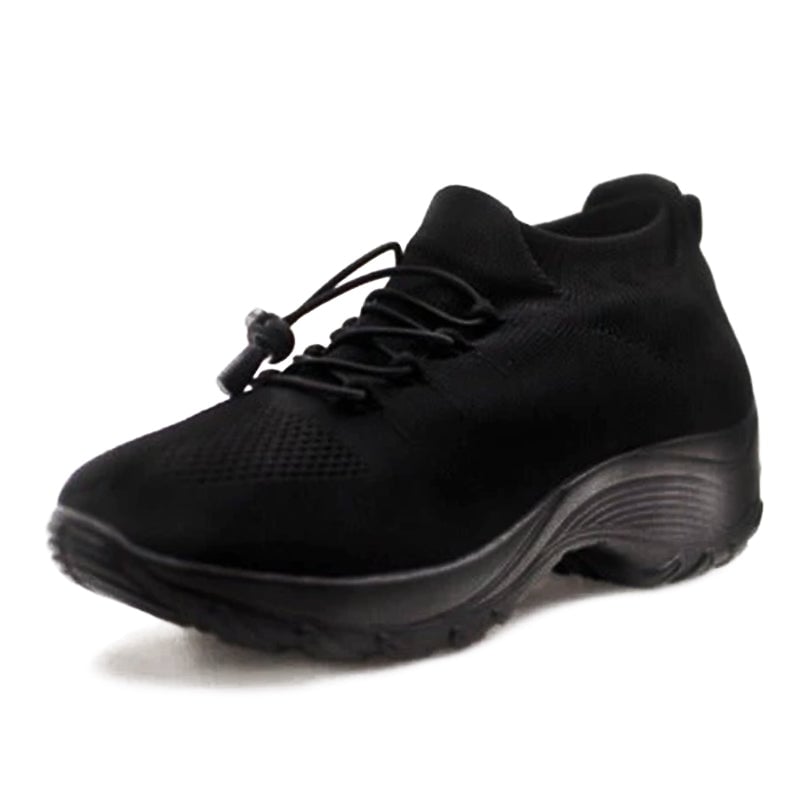 Felicity orthopedic shoe in Midnight Black displayed on clean white background