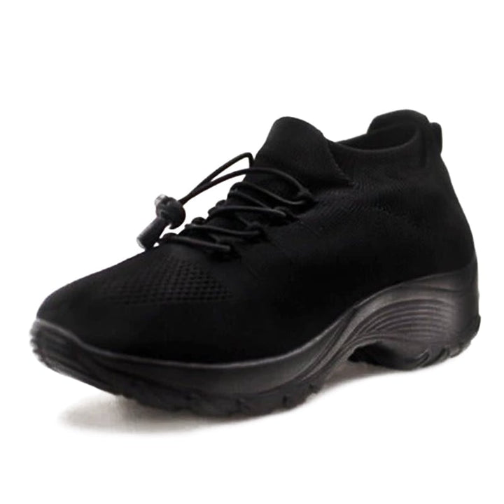 Felicity orthopedic shoe in Midnight Black displayed on clean white background