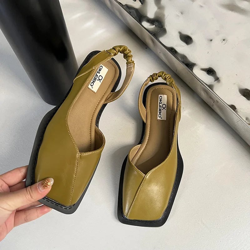 Close-up of Felicity slip-on shoe sole highlighting shock-absorbing cushioning