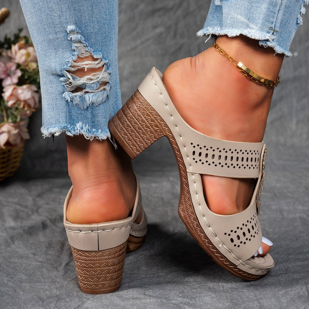 Pair of Finley orthopedic flat sandals in all four colors side by side