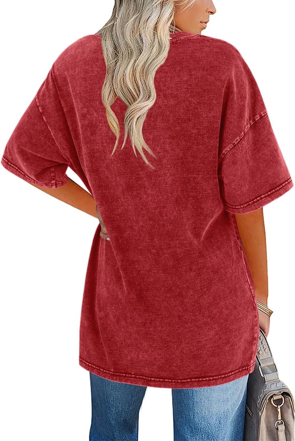 Oversized vintage tee collar and neckline close-up detail in white