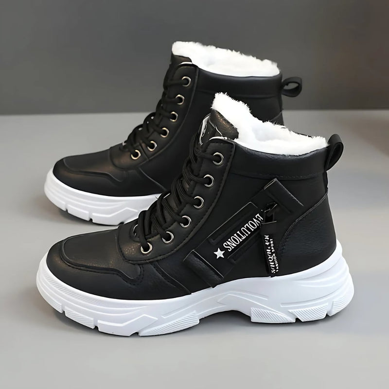 Side view of the Freya comfort boots highlighting the streamlined profile and supportive sole