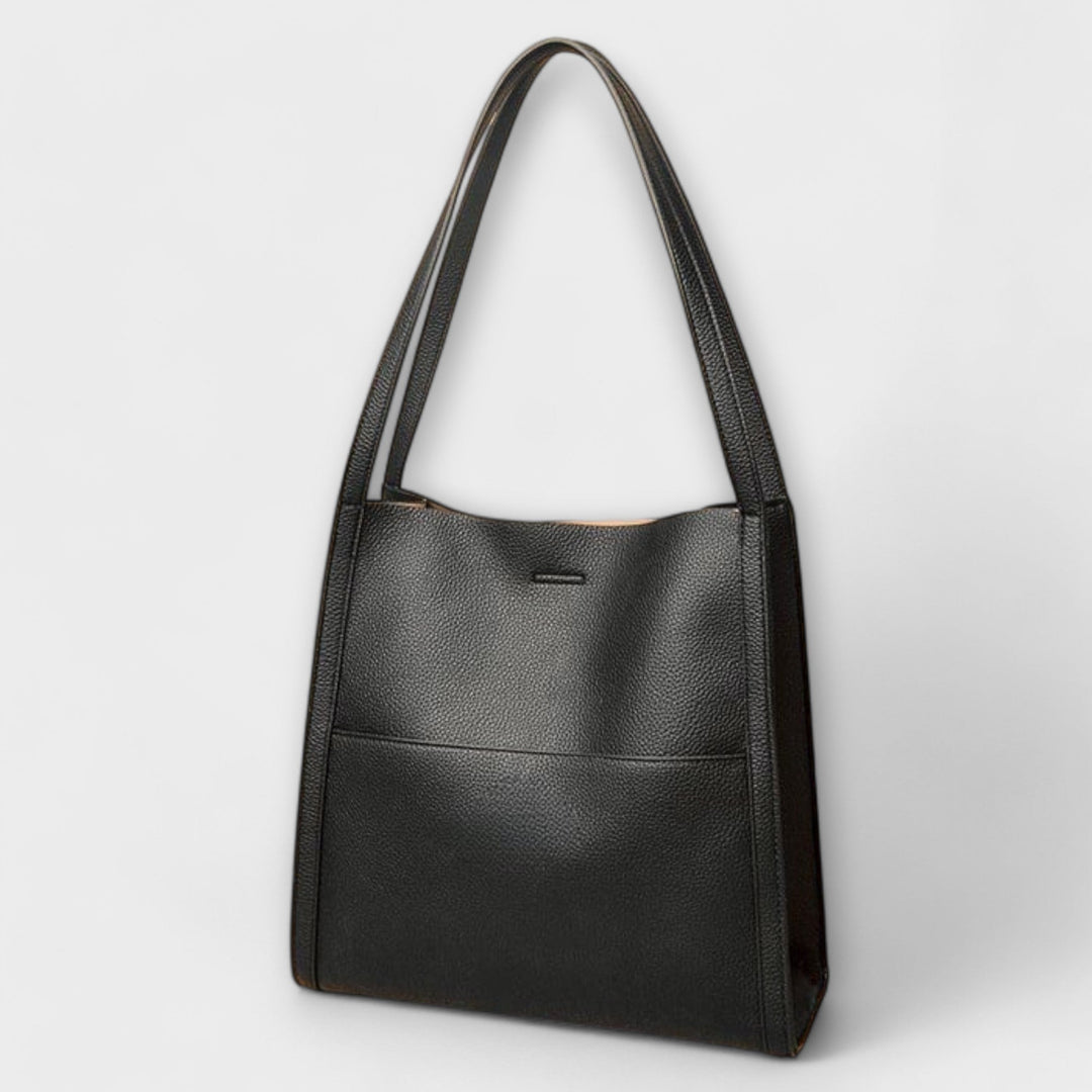 Freydis structured handbag in Khaki colorway against a light background