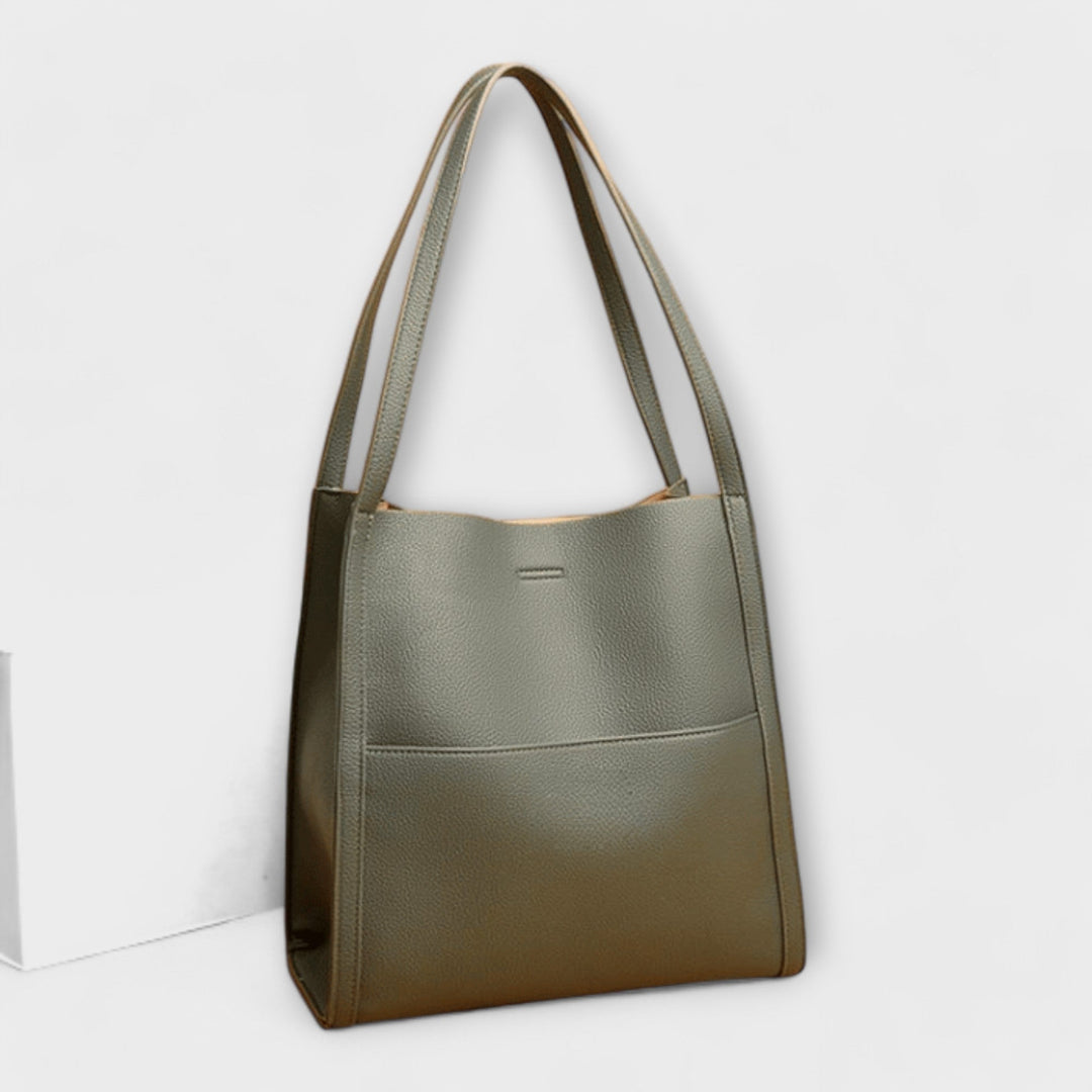 Freydis structured handbag in Black colorway perfect for work or evening