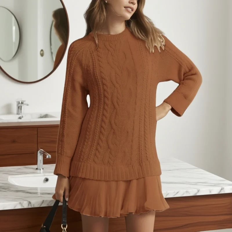 Grace sweater dress in White, a clean and versatile option that pairs easily with accessories