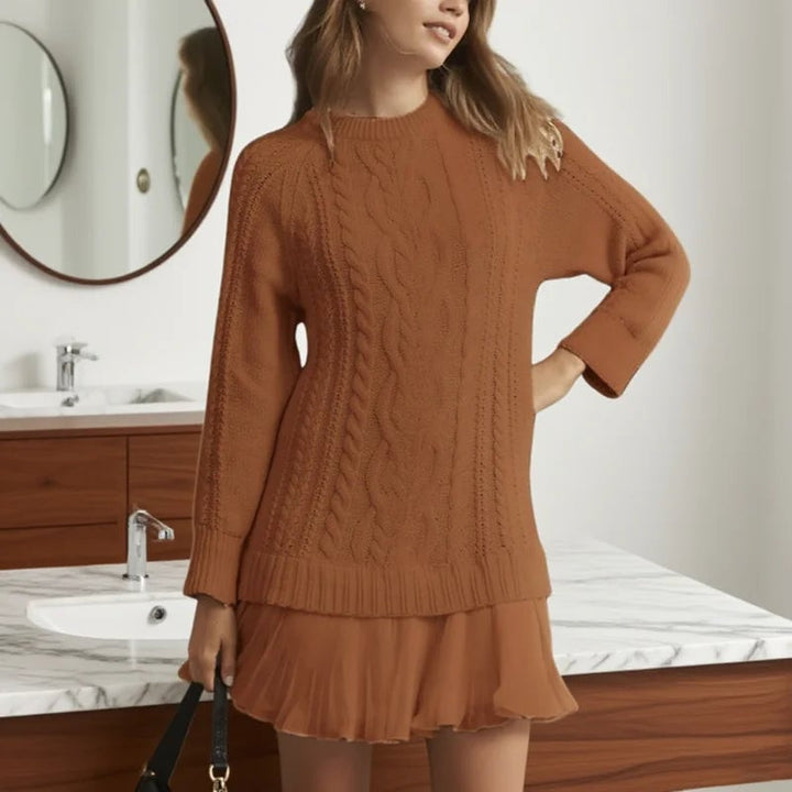 Grace sweater dress in White, a clean and versatile option that pairs easily with accessories