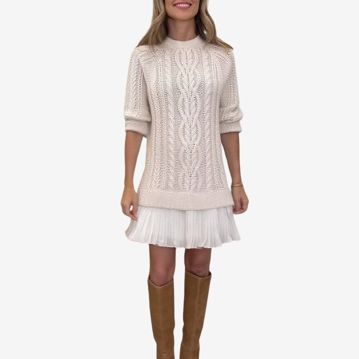 Grace sweater dress in Pink, a feminine and fresh color choice for a standout everyday look