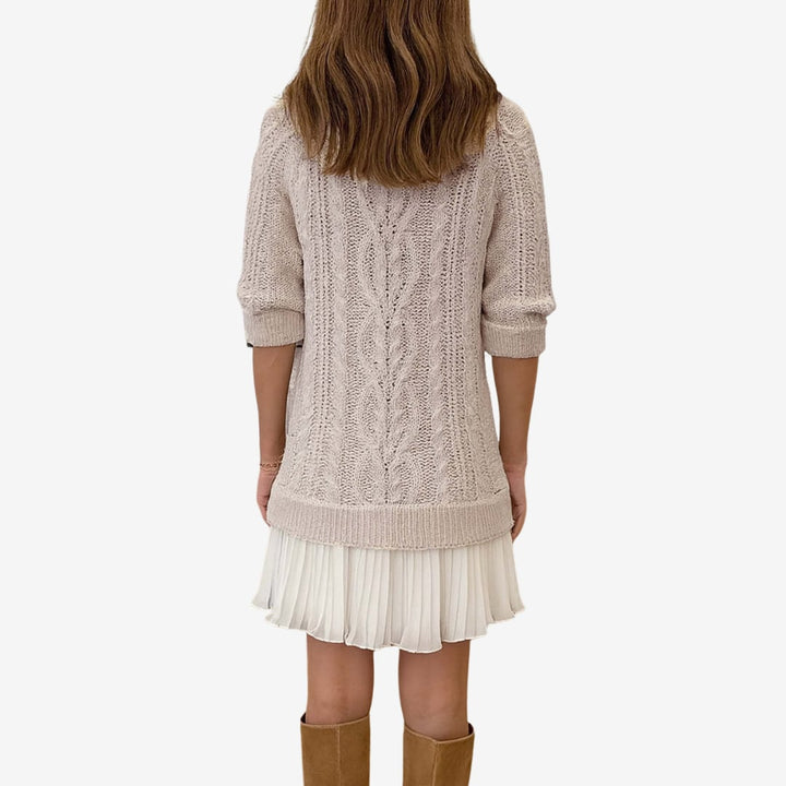 Grace sweater dress in Green, a rich jewel-toned option perfect for making a style statement