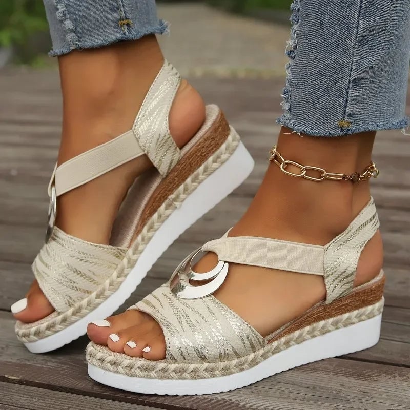 Grove sandals in black with adjustable strap detail