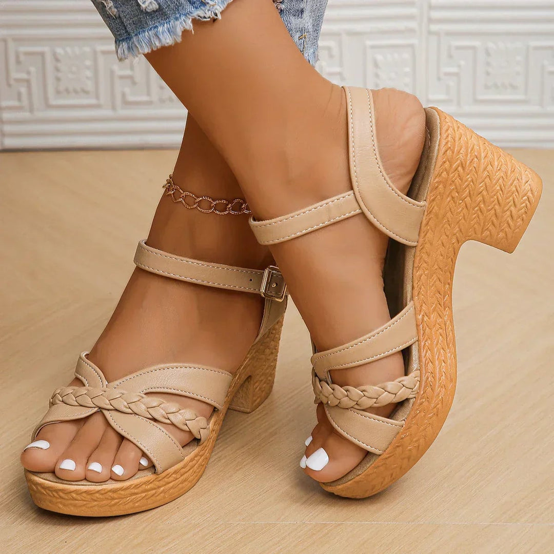 Bottom sole view of the Halle adjustable sandals showing durable lightweight construction