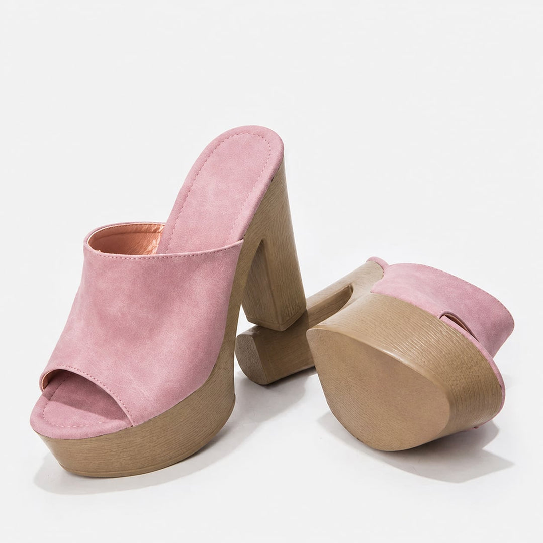 Ingrid women's platform flat sandals size chart reference image