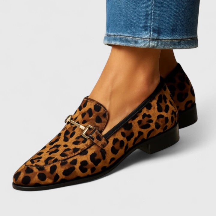 Women's brown Isabelle Soft Step Loafers with cushioned insole and classic silhouette, shown from the side