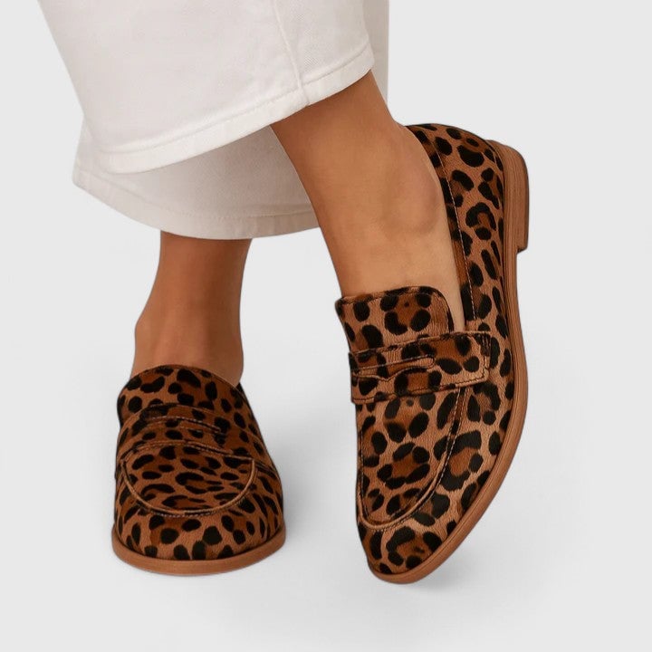 Brown Ivy ultra soft loafers with a sleek silhouette and cushioned insoles, shown on a clean white background