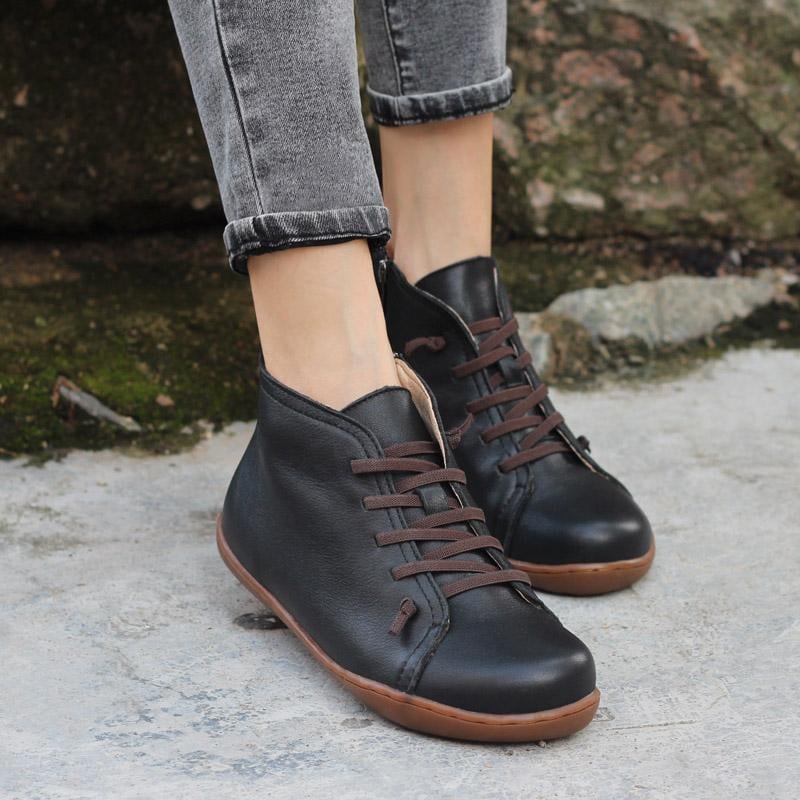 Ivy zip boots in gray styled with casual everyday outfit
