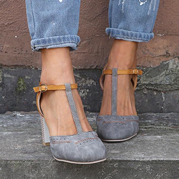 Close-up of Janet heels non-slip outsole for stability on any surface
