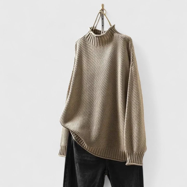 Flat lay of the Jordyn sophisticated sweater in multiple color options side by side