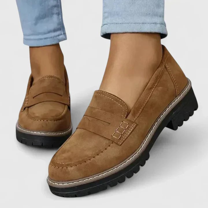 Side profile of Florimay Journey Orthopedic Loafers showcasing clean lines and ergonomic design