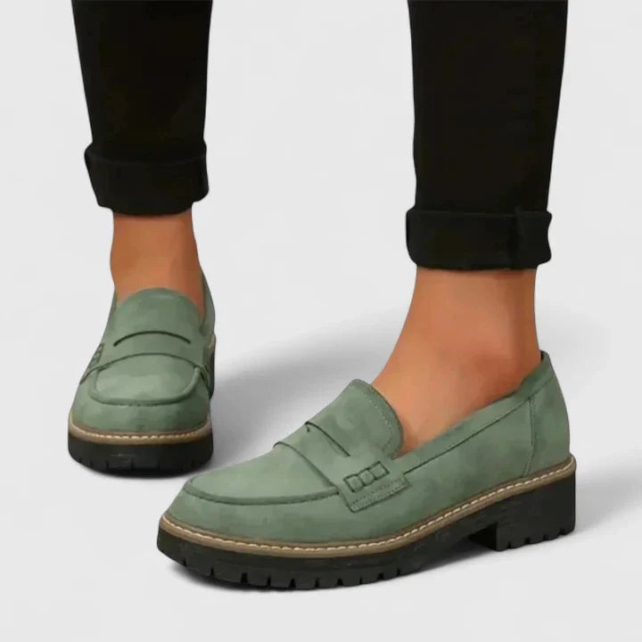 Florimay Journey Orthopedic Loafers in multiple color options including Black, Pink, Blue, Brown, Green, and Red