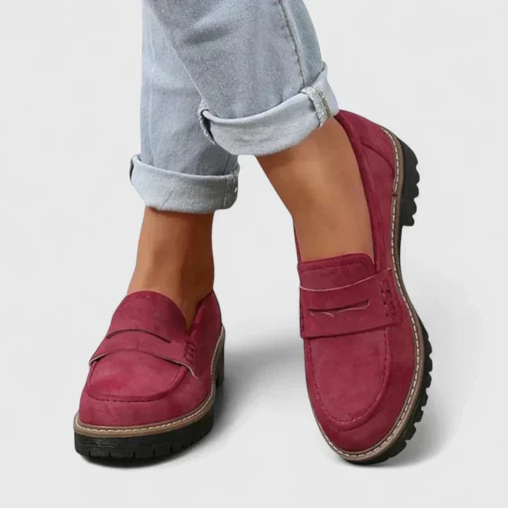 Florimay Journey Orthopedic Loafers top-down view displaying the supportive footbed and comfortable fit