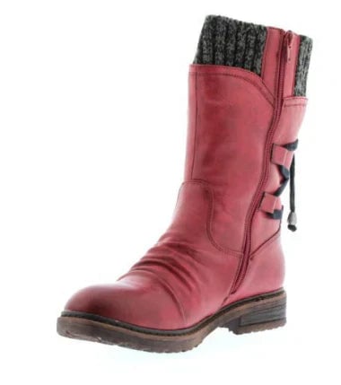 Top-down view of the Julia ankle boot showing the cushioned interior insole