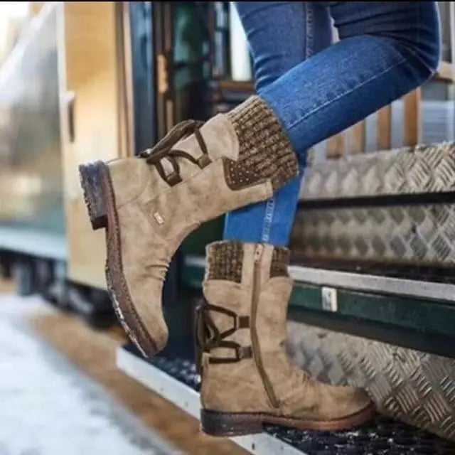Julia ankle boots worn with a casual outfit to demonstrate all-season styling